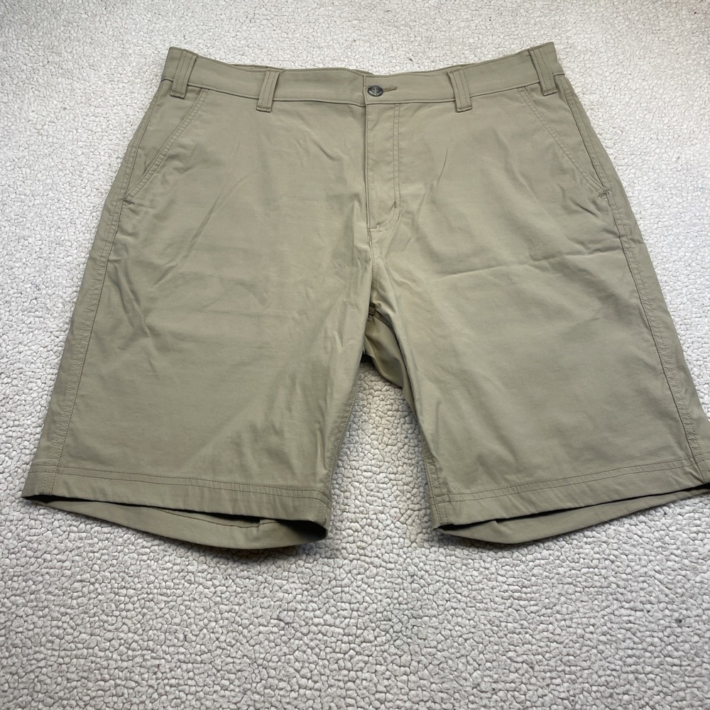 Eddie Bauer Shorts Mens 38 Tan Travex‎ Horizon Chino Stretch Hiking 11707946